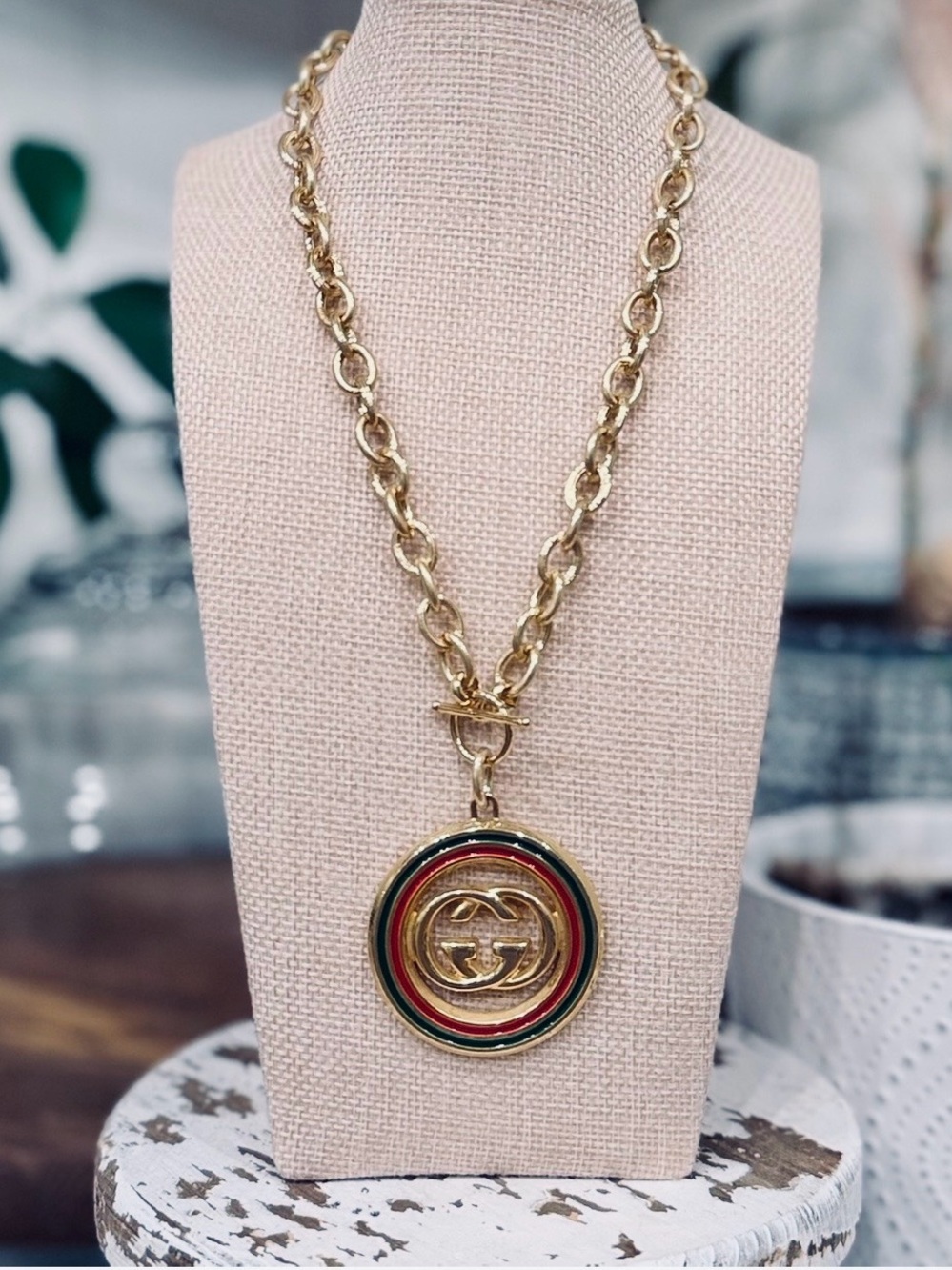 Upcycled Gucci Necklace